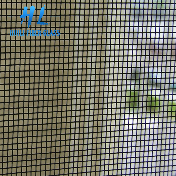 Factory Price Anti Mosquito Net Black PVC Coated Fiberglass Window Insect Screen For Door