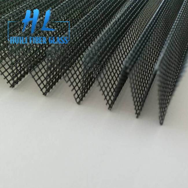 16mm 15mm Polyester Foldable Window Screen With Black And Grey Color