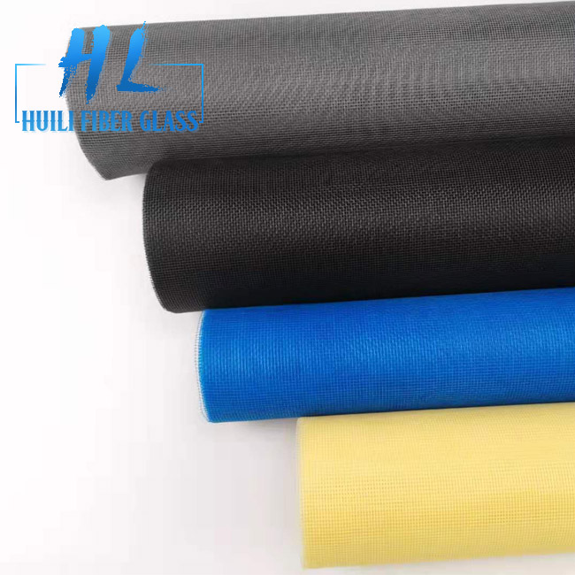 18*16 Mesh 120G Fiberglass Window Screen With Yellow and Grey Colors