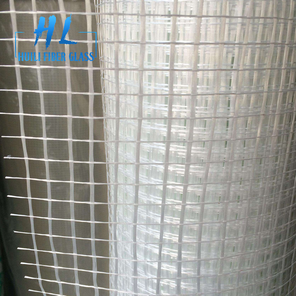 waterproofing puti nga 145g 5x5mm fiber glass mesh alang sa pagplastar