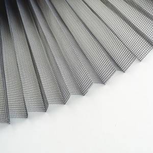 Polyester Pleated Mosquito Screen Mesh Pleated Window Screen Plisse Insect Screen
