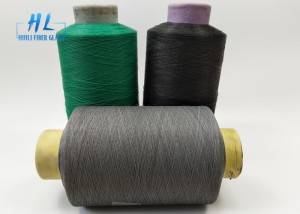 Black color PVC Coated Fiberglass Yarn with Low price