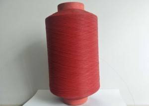 Red and white color PVC Coated Fiberglass Yarn 89tex with Low price