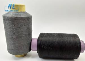 Black Grey PVC Coated Fiberglass Yarn For Weaving Fiberglass Mosquito Net