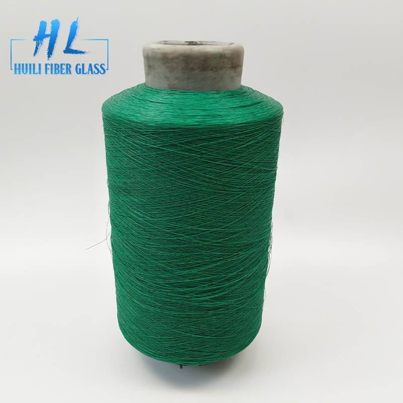 Flame retardant PVC Coated Fiberglass Yarn 89tex with grey color Featured Image