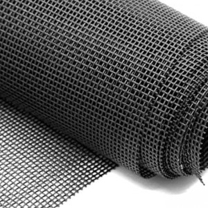 36 in. x 84 in. Charcoal Polyester Pet Resistant Screen Pet Proof Mesh