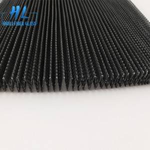 Polyester-Faltensiebgewebe 16 mm schwarze Farbe von der Huili-Fabrik