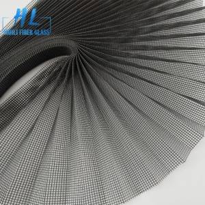 polyester plisse mosquito screen mesh grey color 18mm height