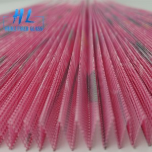 Hot sale polyester pleated mosquito net retractable insect screen window folding window screen