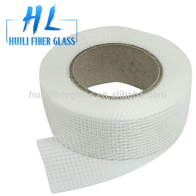 Cinta de malla de fibra de vidro autoadhesiva azul de 65 g, cinta de unión de malla de fibra de vidro