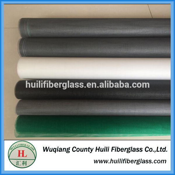 colorful different size rolling up fiberglass window insect screen