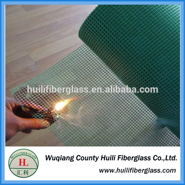 exporter and manufacturer 18*16 PVC Coated green Fiberglass Window Insect Screen