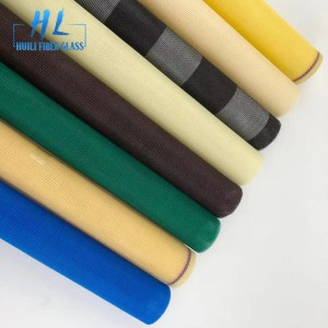 1.6m Wide Ivory Color PVC Coated Fiberglass Insect Screen For Indian Market
