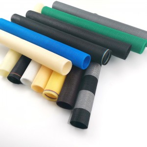 18×16 110g Marrón Marfil Verde Gris Color PVC Recubierto Mosquitera de fibra de vidrio