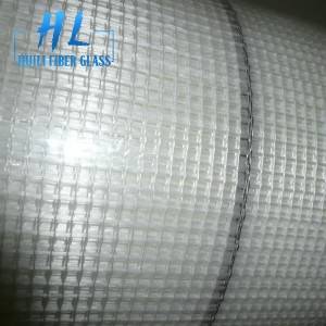 90g 5x5mm wall covering white fiberglass mesh fabric
