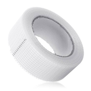 White 45m Self Adhesive Fiberglass Joint Drywall Tape For Gypsum Board