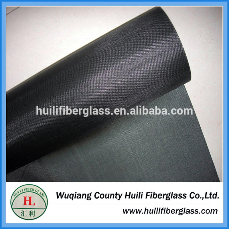 Fiberglass one way vision window screen with black color
