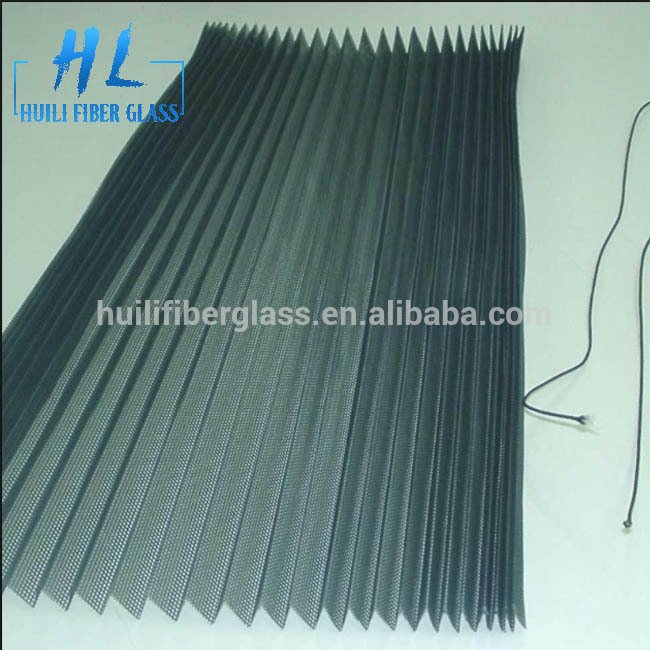 Fiberglass Plisse Insect Screen Polyester Pleated Window Screen PP Folding Insect Mesh