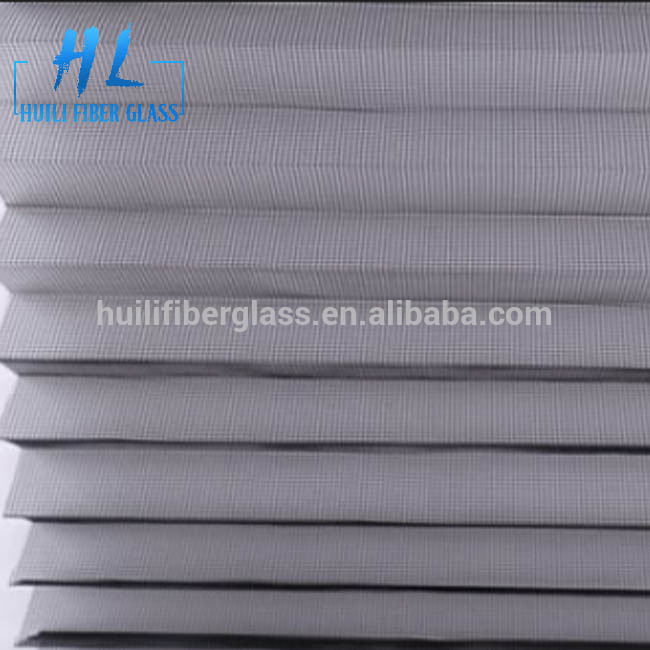 Fiberglass Plisse Insect Screen Polyester Pleated Window Screen PP Folding Insect Mesh