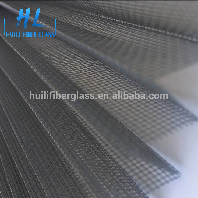 Fiberglass polyester plisse window insect screen pleated mosquito screen mesh