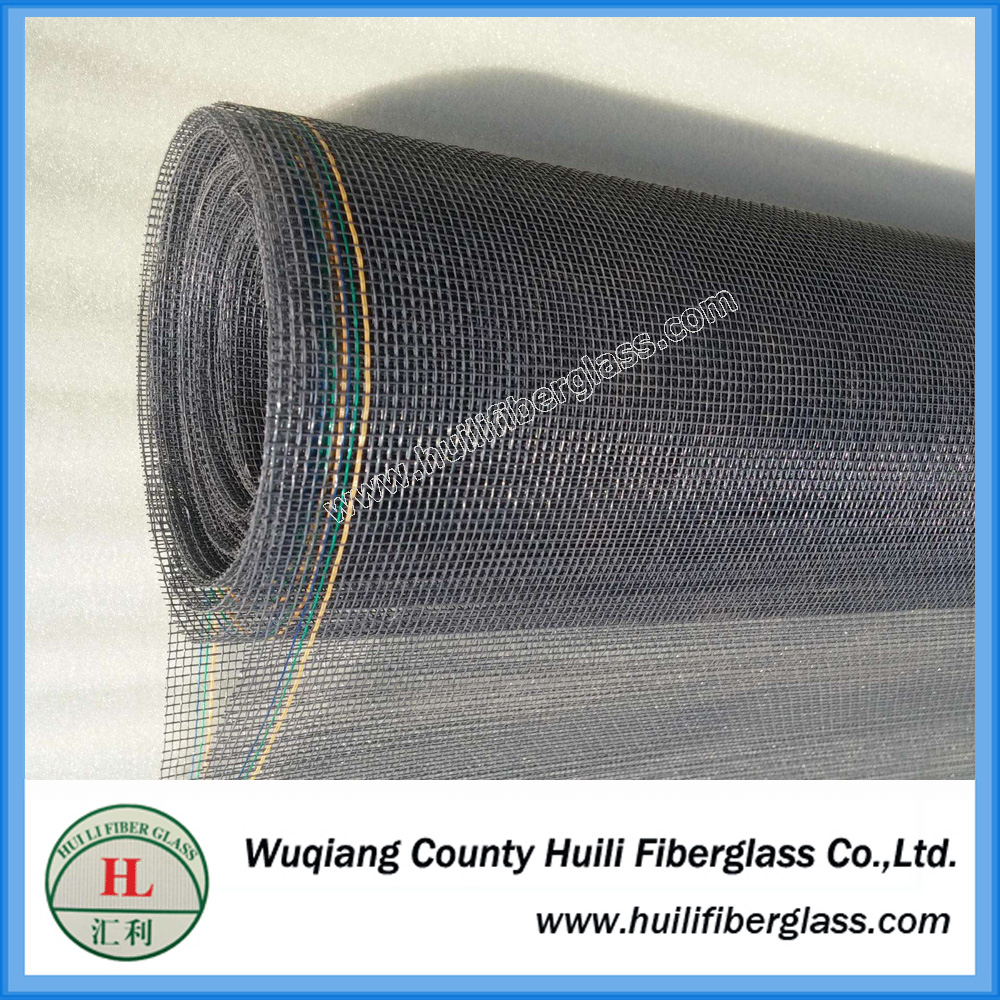 fire proof black plain woven fibergalss terata mesh