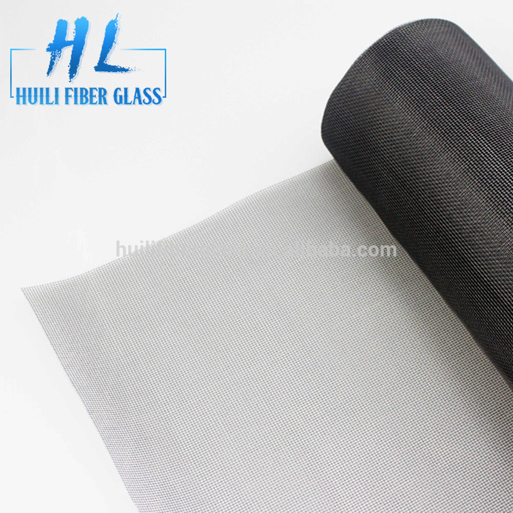 Glass fiber material black color fiberglass window screen from Huili factory