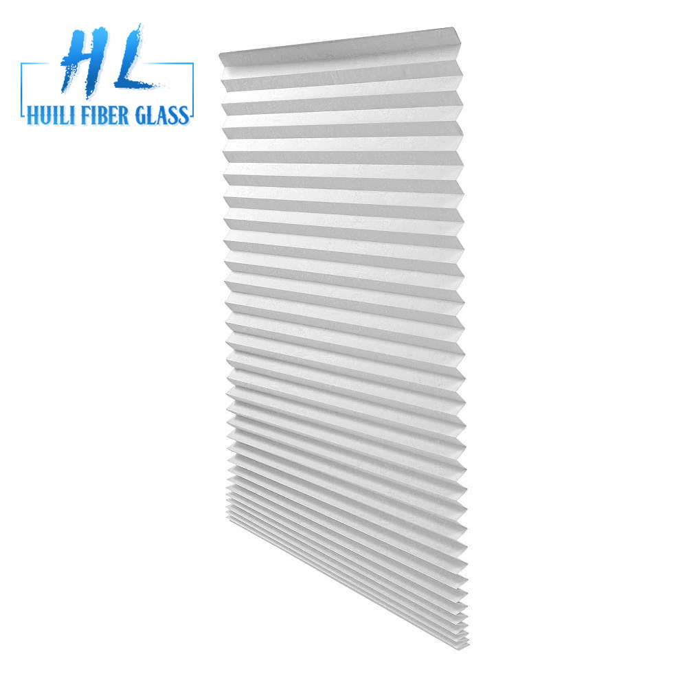 hot sale ! high quality fiberglass pleated/plisse insect screen
