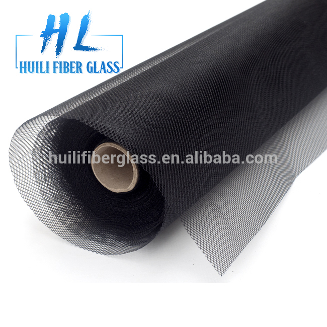 HuiLi 0.33mm yarn 18×14 mesh charcoal fiberglass window screen to US