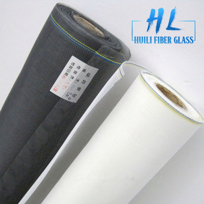 Huili Brand 18*16 black /gray color fiberglass insect screen/window screen