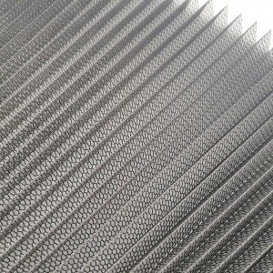 16*16 Grey Waterproof Plisse Insect Screen Polyester Pleated Mesh