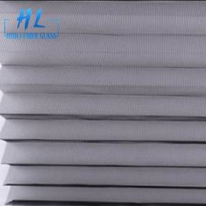 PP material pleated mesh screen 15mm folding height