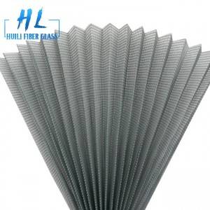 Fiberglass pleated Insect Screen polyester plisse mosquito screen mesh