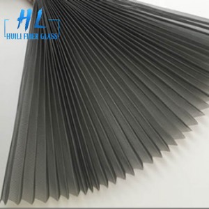 High quality sale fiberglass insect window pleated fly screen mesh
