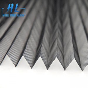 18mm fiberglass polyester plisse insect mesh pleated mosquito screen
