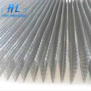 16mm 2.2m Polyester Pleated Mosquito Screen Mesh Net Plisse Pleated Insect Screen