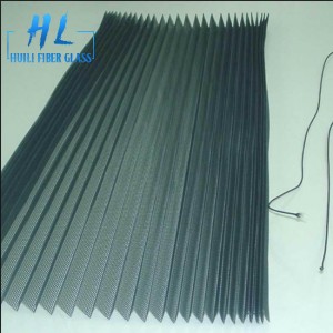 16mm 2.2m Polyester Pleated Mosquito Screen Mesh Net Plisse Pleated Insect Screen