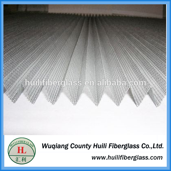 polyester pleated insect screen/plisse folding window screen