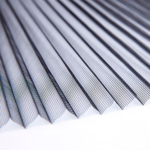 Grey Black PP+PE Pleated Fly screen for Window & Door Systems