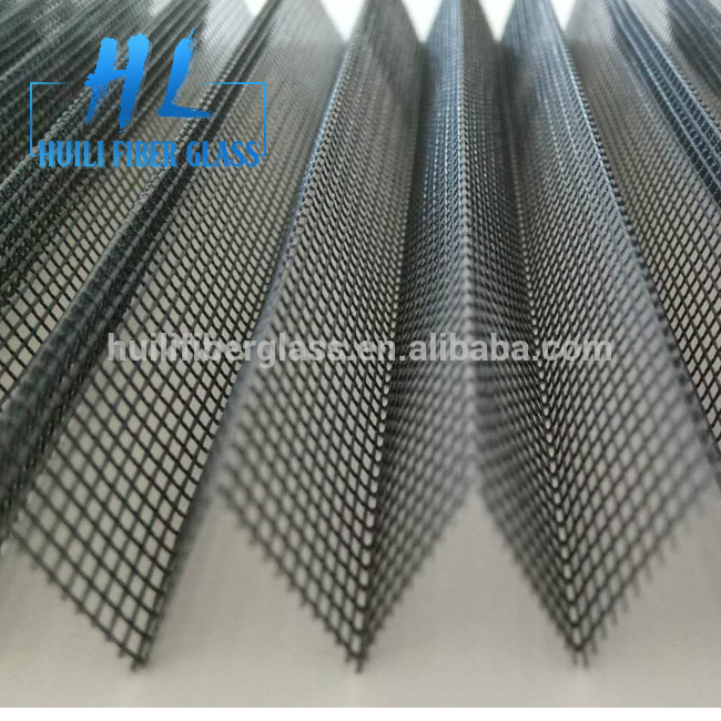 Polyester/pp material retractable polyester pleated mesh for insect door