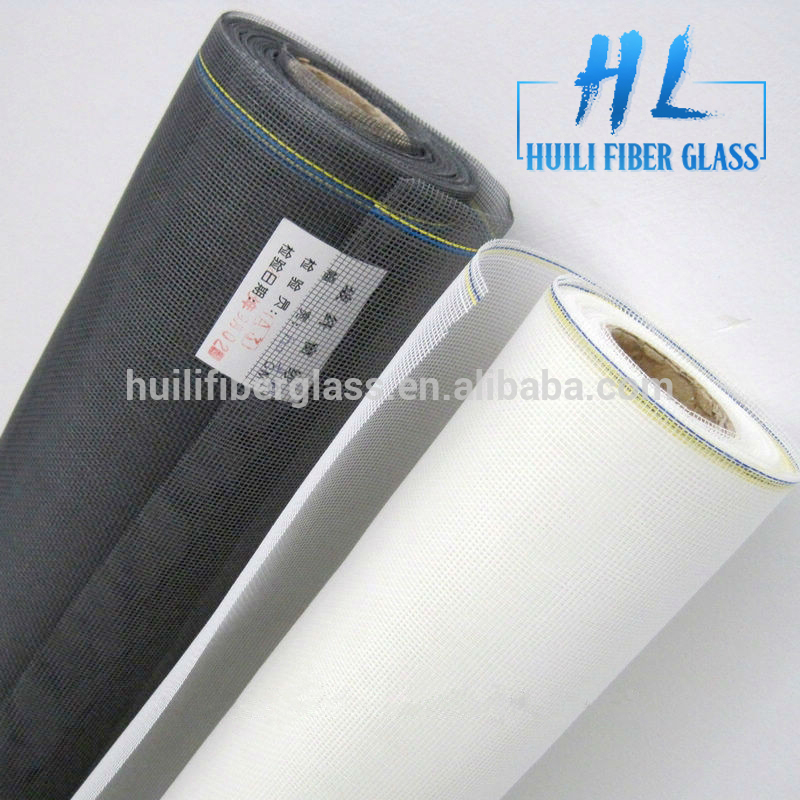PVC-belegg glattvevd glassfibervindusskjerm fra Hebei-fabrikken