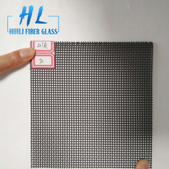 stainless steel security screen mesh with black pvc coated