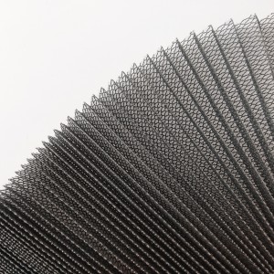 High Quality Retractable polyester Insect Screen Folding Pleated Window Screen Mesh