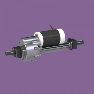 موتورهای گیربکس الکتریکی Dc 300w برای کالسکه یا اسکوتر با محور عقب