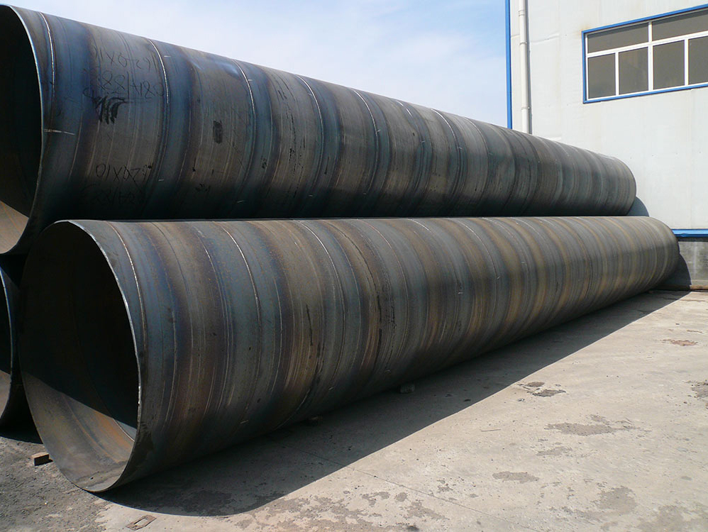 Spiral steel pipe temperature control and installation process