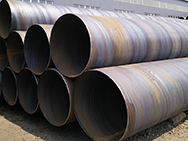 Large-diameter welded pipe production process