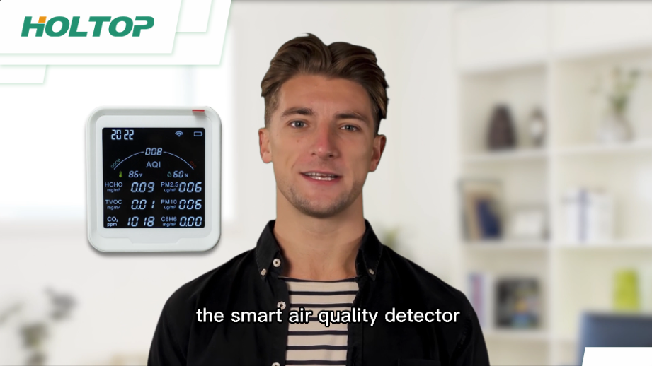 Como conectar o detector de qualidade do ar inteligente com ERVs