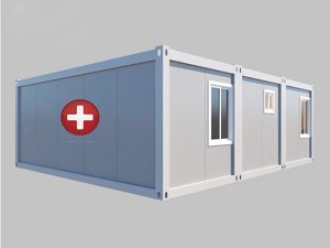 Hätäsairaalan kontti esivalmistettu moduulitila