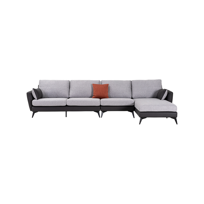 global furniture manufacturers-leather sofa set black corner sofa set l shape sofa for living room | M&Z SF23008