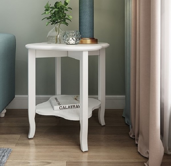 china mdf side table supplier-cocktail table manufacturers-wood side bed table white bedside table sofa end table | M&Z 69C207