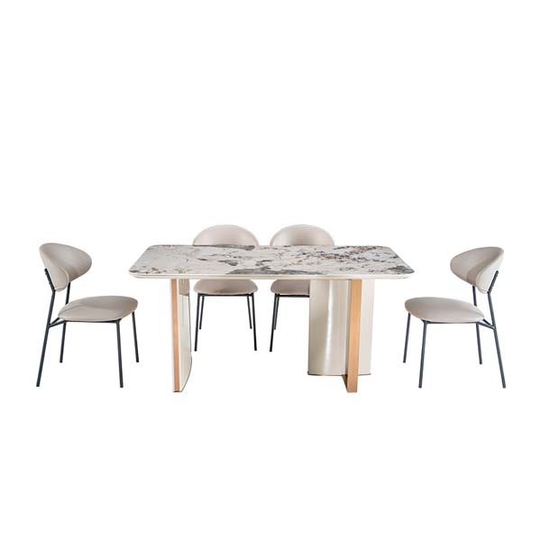 dining table set manufacturers-china modern dining table supplier-marble dining table set 6 chair 6 seater | M&Z CZ02746
